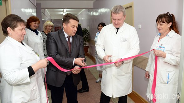 В Крупской ЦРБ после капитального ремонта открылось педиатрическое отделение стационара