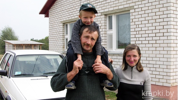 Борисе Крентик со своей семьей