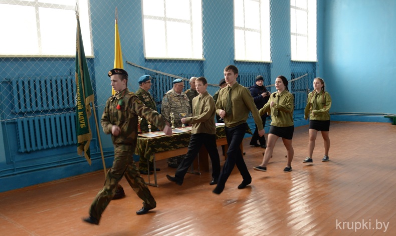 Сборы военно-патриотического клуба «Рубеж» в Крупском районе