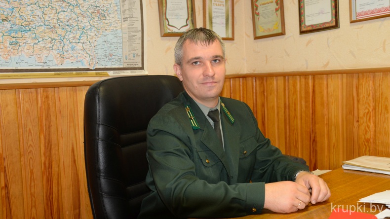 Лесничий Крупского военного лесничества Андрей Монич