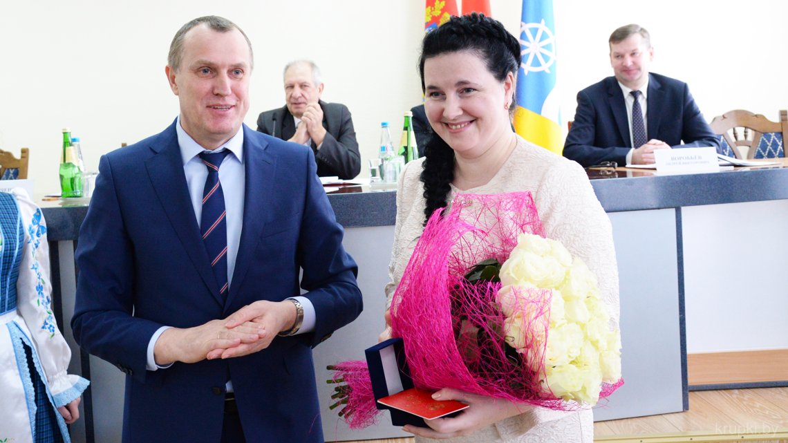 Крупчанка Ирина Фомова награждена орденом Матери