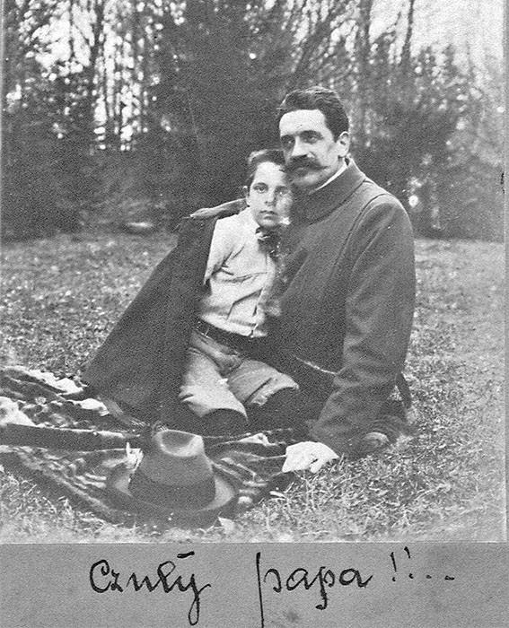 Карл Свяцкі з сынам