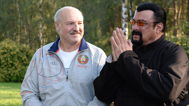 Александр Лукашенко встретился со Стивеном Сигалом в своей резиденции