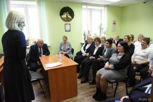 Заместитель директора филиала Белгосстраха по Минской области посетила Крупщину