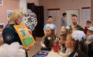 Работники Крупского РОЧС организовали интерактивную площадку для учащихся городских школ