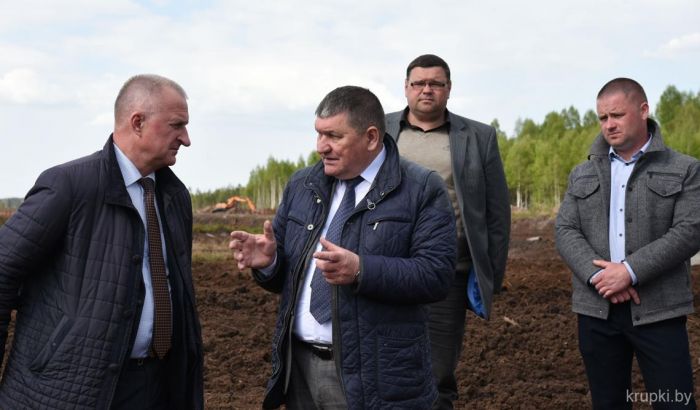 Производственную площадку ОАО «Туршовка» посетил председатель Крупского райисполкома