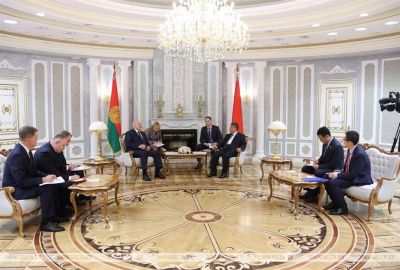 Президент Беларуси Александр Лукашенко встретился с первым вице-президентом корпорации Citic Construction Ян Цзяньцяном