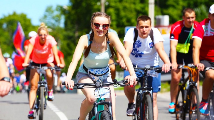 Крупчане принимают участие в областном велосипедном туре на Мядельщине