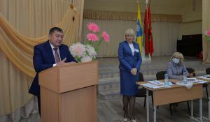 Председатель Крупского райисполкома встретился с коллективом городской СШ № 3