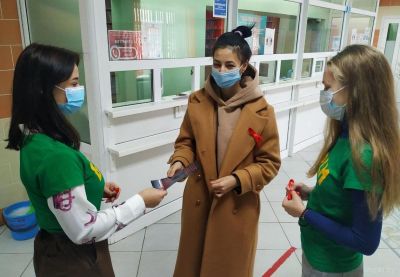Крупские школьники проявили солидарность, выразив неравнодушие к проблеме ВИЧ-инфекции