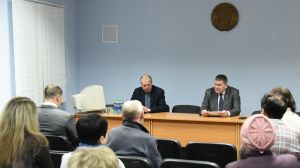Председатель Крупского райисполкома провел встречу с работниками филиала «Автопарк №16»