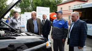 В Крупках состоялась промоакция по популяризации использования природного газа в качестве моторного топлива 