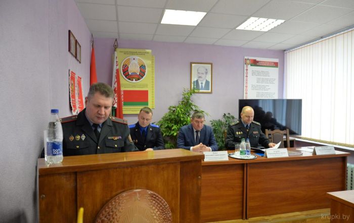 Начальник управления внутренних дел Минского облисполкома посетил Крупский район