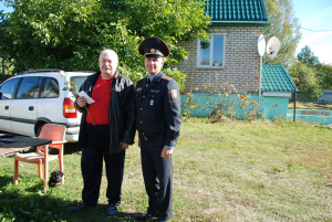Ветеранов Крупского РОВД чествовали в День пожилых людей