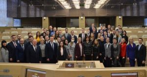 Крупчане приняли участие во втором заседании Молодежного парламента в Совете Республики