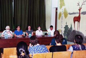 Вопросы коммунального характера задавали работники Новокрупского лесхоза на встречи с заместителем председателя райисполкома