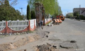 На улице Мира ведется ремонт участка дороги