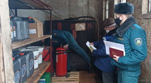 Работники РОЧС провели плановую проверку Крупского льнозавода