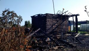 В деревне Плавучее-Галое сгорел дом-дача