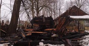 В Худовцах сгорела баня