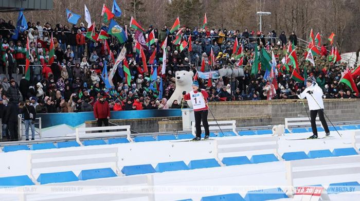 Команда Президента Беларуси первой пришла к финишу в биатлонной эстафетной гонке на &quot;Минской лыжне&quot;