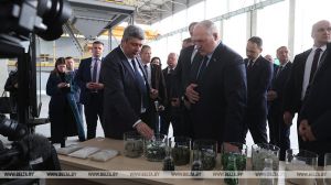 Александр Лукашенко посетил новое стекольное производство ОАО &quot;Гродненский стеклозавод&quot;