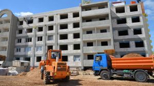 К августу в Крупках планируется завершить строительство 40-квартирного жилого дома