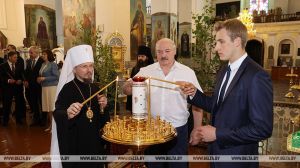 Лукашенко посетил Свято-Успенский Жировичский мужской монастырь