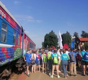 Брест встречает Республиканский молодежный поезд #БеларусьМолодежьЕдинство