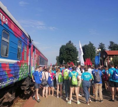 Брест встречает Республиканский молодежный поезд #БеларусьМолодежьЕдинство