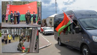 В Крупках провели автопробег и митинг, посвященный годовщине Великой Победы (фото)