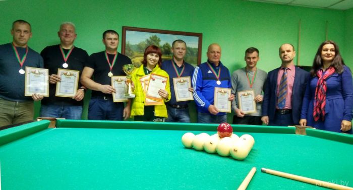 В Крупках определился чемпион района по бильярдному спорту среди организаций