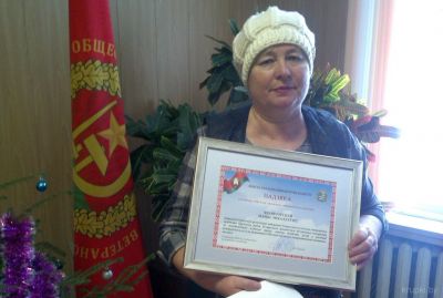 Мария Хващевская в областном смотре-конкурсе среди первичных ветеранских организаций заняла 3-е место
