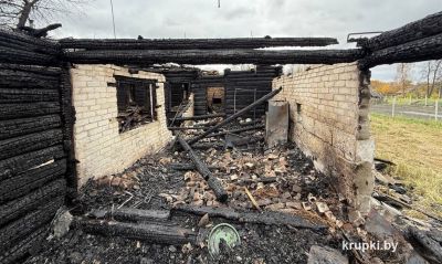 При пожаре в г.п. Бобр погиб пенсионер