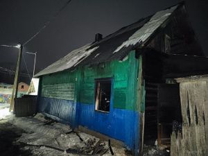 В Крупках по ул. Набережная сгорел жилой дом, хозяин погиб