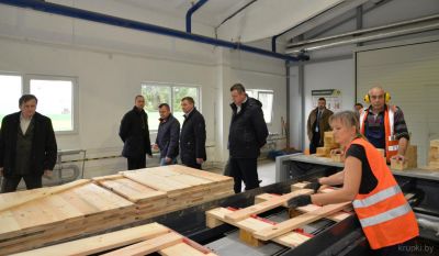 Фотофакт: Делегация Управления делами Президента Республики Беларусь посетила Крупский лесхоз