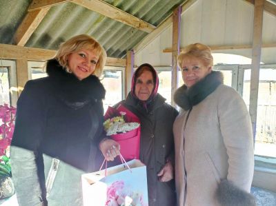 Анна Григорьевна Будник из деревни Великие Жаберичи отметила 90-летний юбилей