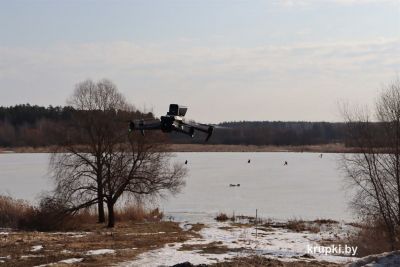 Квадрокоптер помогает спасателям предупреждать рыбаков об опасности