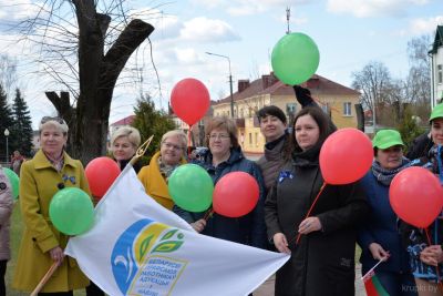 В Крупках прошло торжественное мероприятие, посвященное Празднику труда