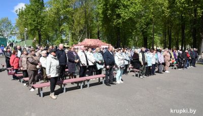 В Крупках прошла минута молчания в память о героях Великой Отечественной войны