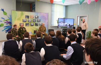 Воины-интернационалисты встретились с учащимися СШ № 1 г. Крупки