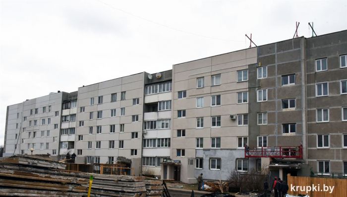 В доме № 1 по улице Черняховского идут ремонтные работы