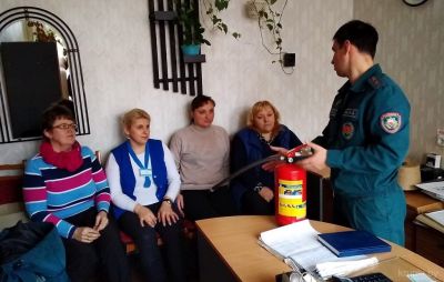 Заместитель начальника Крупского РОЧС встретился с коллективами Крупского РУПС и РУЭС