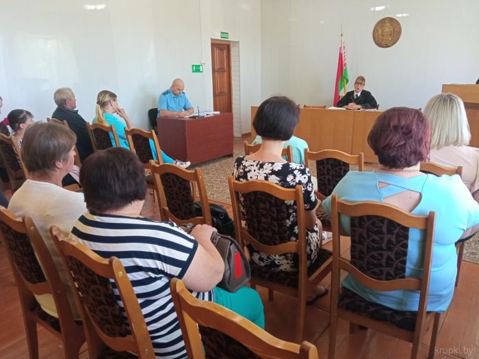Выездное заседание суда прошло в Бобрском сельисполкоме