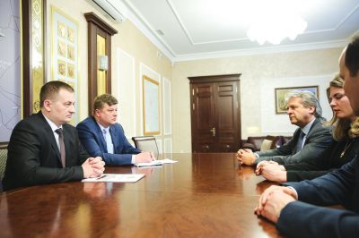Председатель Миноблисполкома встретился с главой Совета директоров компании A.S. Creation Tapeten AG (Германия)