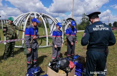 Сандружина Крупского УМГ заняла 2-е место на областных соревнованиях