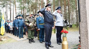 На мемориальном комплексе памяти Героя Советского Союза Василия Чеботарева состоялся митинг