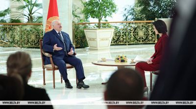 Александр Лукашенко сегодня дал интервью Медиакорпорации Китая