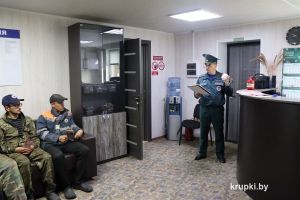 Начальник Крупского РОЧС встретился с работниками «ДРСУ-164» АББ «Бобр»