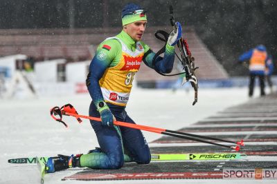 Антон Смольский выиграл бронзу спринтерской гонки на этапе Кубка Содружества в Раубичах